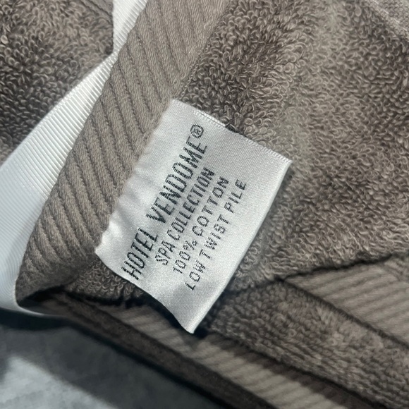 Hotel Vendome Spa Collection 100% Cotton 6-Piece Towel Set Bath Hand Washcloth - Picture 7 of 8